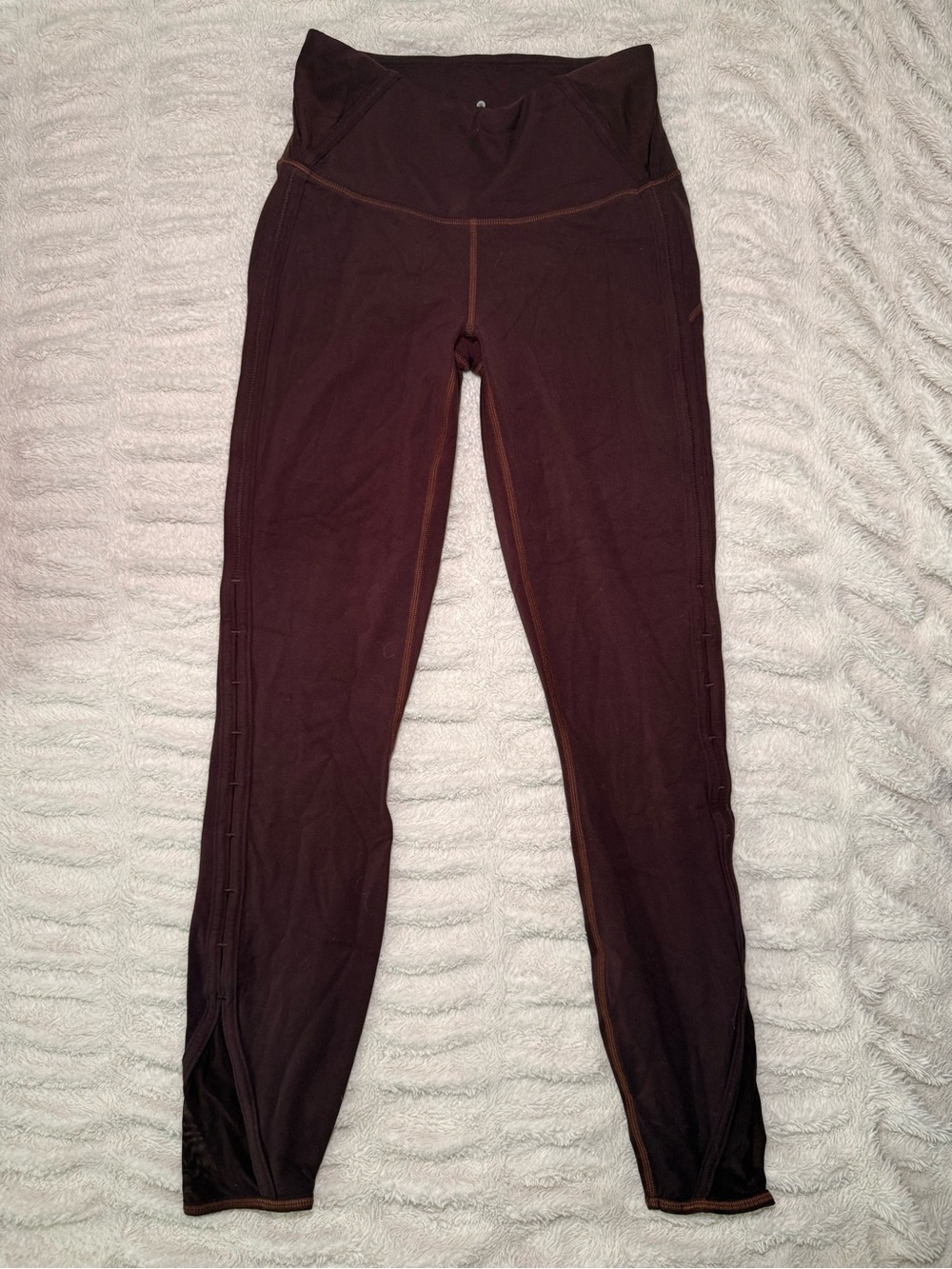 Athleta Burgundy Mesh Leggings XS
